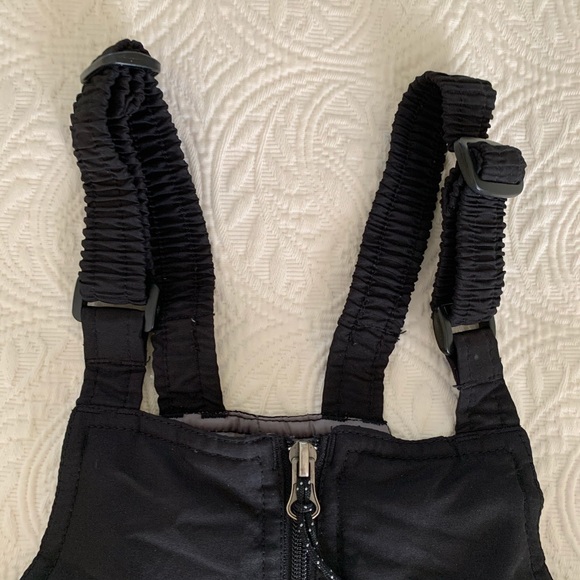 White Sierra Kids Snow Bib Overalls Pants Ski Black Grey Boys Girls Size 4 - Picture 11 of 15